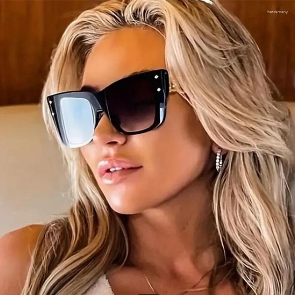 Sonnenbrille 2023 Ankunft Mode Männer oder Frauen übergroßer Katzenaugen -Trend Sonnenbrillen Relibel Brillen UV400