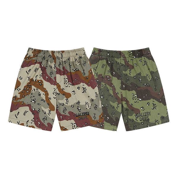 Departamento de shorts de camuflagem de novo Wash Summer High Street Homem Homem Casual Casual Longo Trendência 8m3y