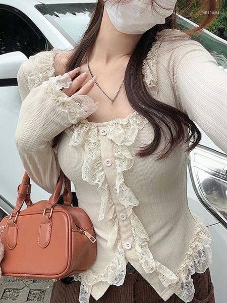 Kadın bluzları Temel gündelik uzun kollu üstler kadın katı Kore moda bluz dış giysiler zarif ince vücut giyim ofisi bayan 2023