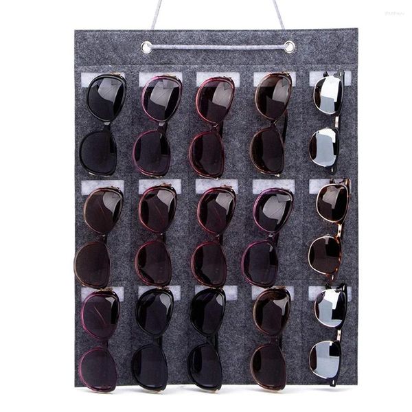 Depolama Çantaları Stand Çantası Uzun Kalıcı Gözlükler Montaj Mağaza Aksesuarları Gri