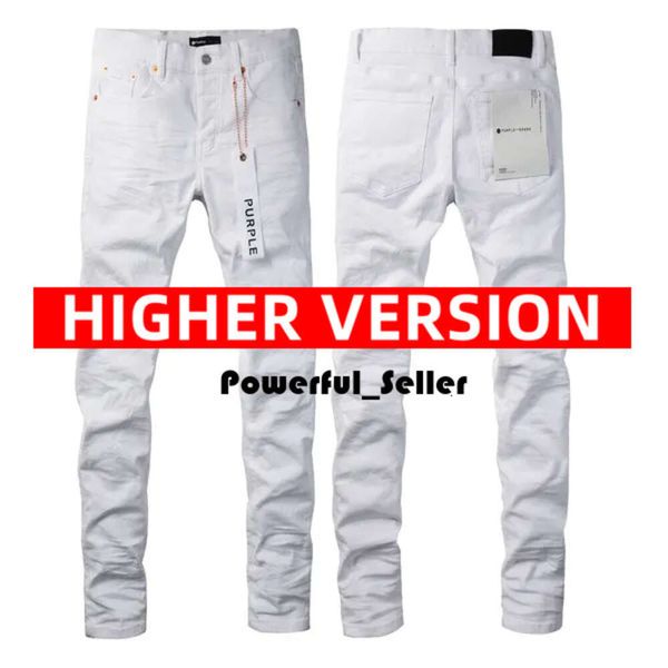 Designer lila Jeans Jeans Hosen Herren Jeans Designer Jean Men Black Hosen High-End-Qualität Robin Streetwear Joggshose 6306