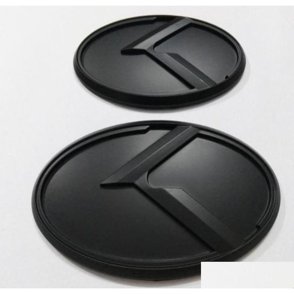 Adesivi per auto 2pcs Nuovo Black K Black K Black Kino Emblema adesivo Emblema Kia Optima K5 2011 Emblemi di carriera 8276947 DRIPILI AUTOMIBILI MOTOBF DHABF