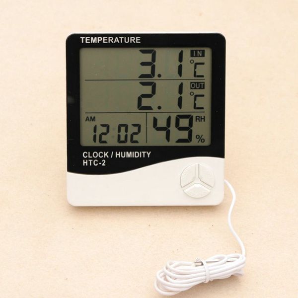 HTC-2 Intelligenter Temperatur- und Außen- und Feuchtigkeitsmesser tragbares Thermometer