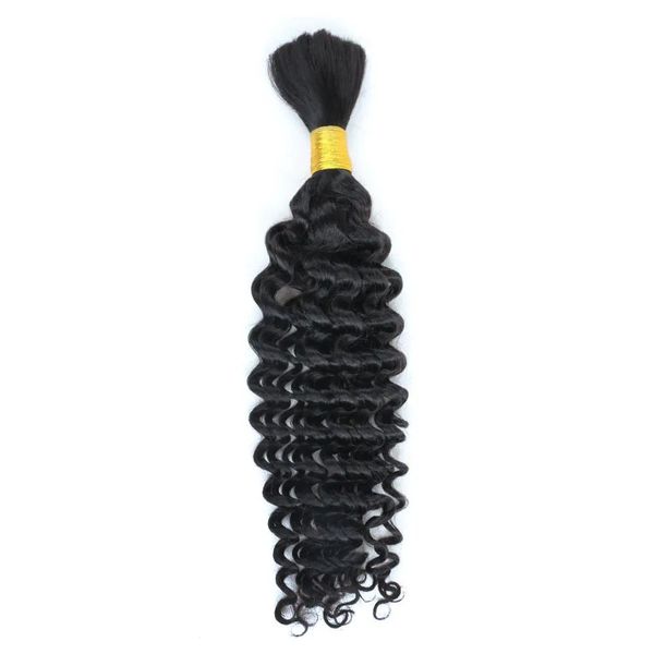 Bulks yaojisudaji weave profundo trança de cabelo humano micro tranças misturando comprimento 50g cada pacote de cor preta natural