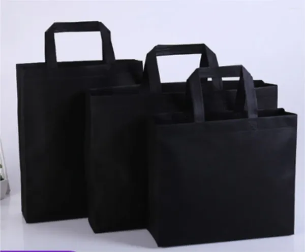 Сумки для хранения Индивидуальный логотип Полипропиленовый мешок Многоразовая сумка для покупок из нетканого материала