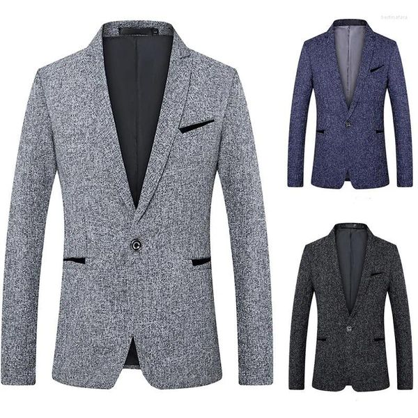 Herrenanzüge, Blazer, Explosionsmodelle, große Größe, einfarbig, luxuriös, schmaler Anzug mit einem Knopf, Business Casual