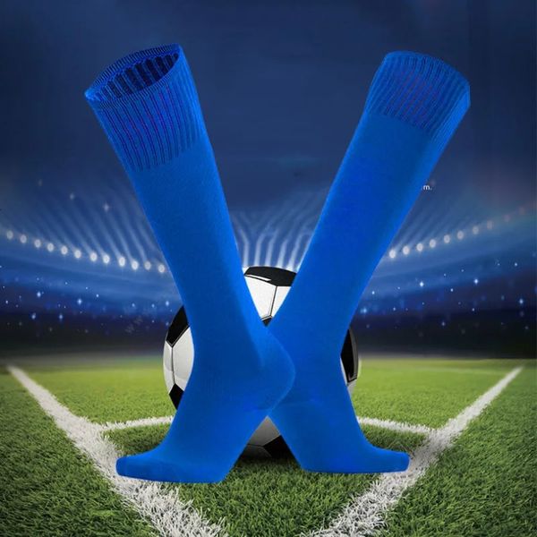 2 paia di calze da calcio per adulti a tubo lungo, antiscivolo, resistenti all'usura, ammortizzanti, calze sportive, accessorio per allenamento di calcio 231220