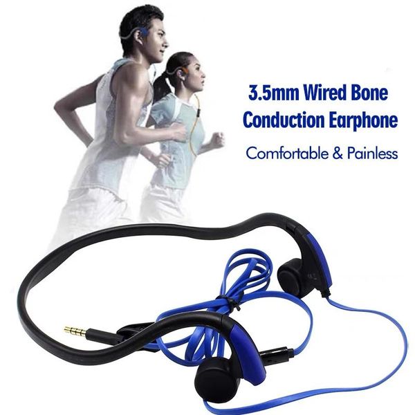 Fones de ouvido fones de ouvido com fones de ouvido com conector de 3,5 mm com microfones esportes de orelha aberta ginástica de fone de ouvido para telefones celulares mp3 player de áudio player