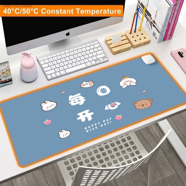 Mouse almofadas de mouse Prave de pulso Inteligente Aquecimento aquecido Mouse Aquecimento elétrico fofo Escritório Aquecimento de mesa Mat Mouse Pad Pad Winter Tap Hand Aquerendo grande gamel2312221