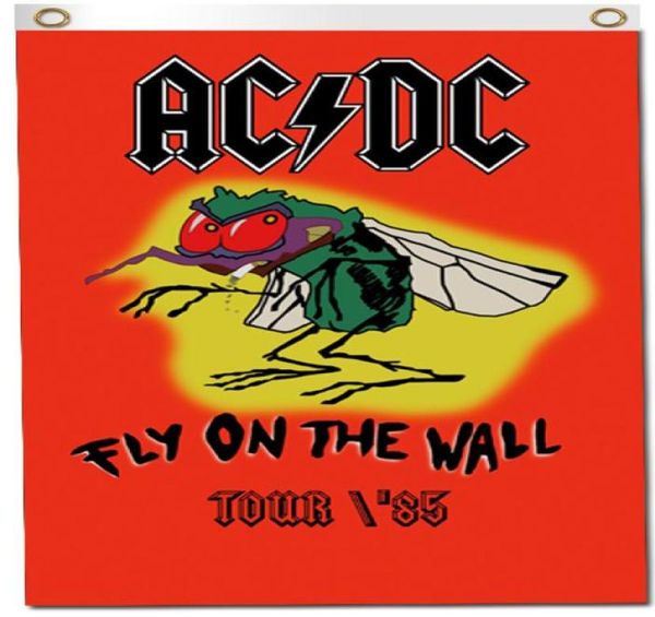 Digital Druck Custom 3x5ft ACDC Flag 90x150 cm Polyester Österlien Hardrockband Musik Wand Hanging Banner7625798