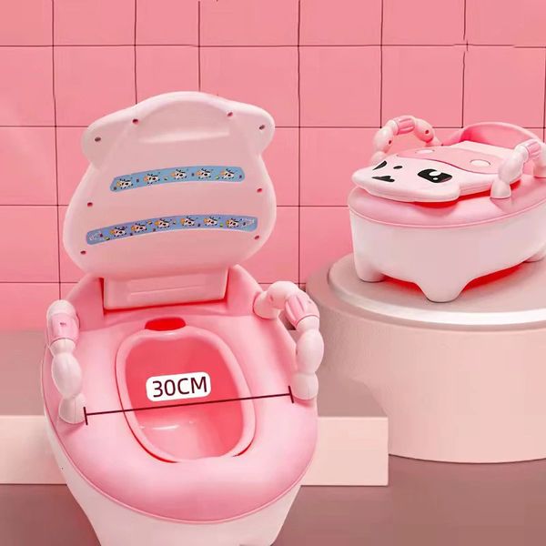 Kindertoilettensitz Junge Mädchen Töpfchen Baby kleiner Toilettencartoon Form Haushalt Urinal Kinder Urin Eimer 231221