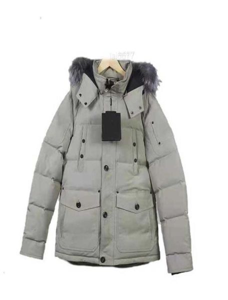 Real Fox Fell Winter Fashion Mens Canadian Parka Down Gänsejacken warme Wasser im Freien Wasser winddichtem Coatrvmjvh5efjed1295740