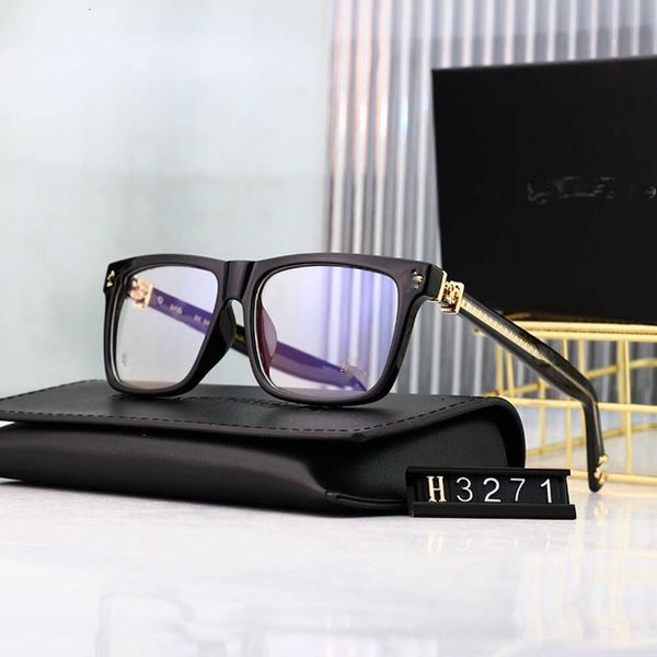CH Cross Sonnenbrillen Frames Designer Luxuschromes Damen -Promi Black Ultra Light Anti Blue Frame Myopia Brille Herzgläser 2024 Hochqualität JTJN