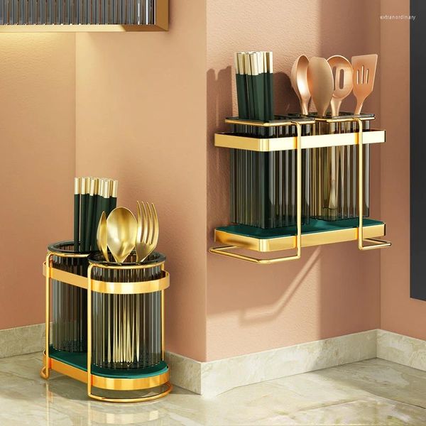 Accessori di lusso leggeri cucina Accessori di lusso a doppio tubo scaricata per scarico di ventilazione rack con carico forte.