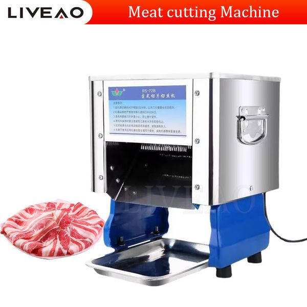 Máquina de fatia de carne de carne de carne corta de carne de peito de galinha fresca automática de frango fresco