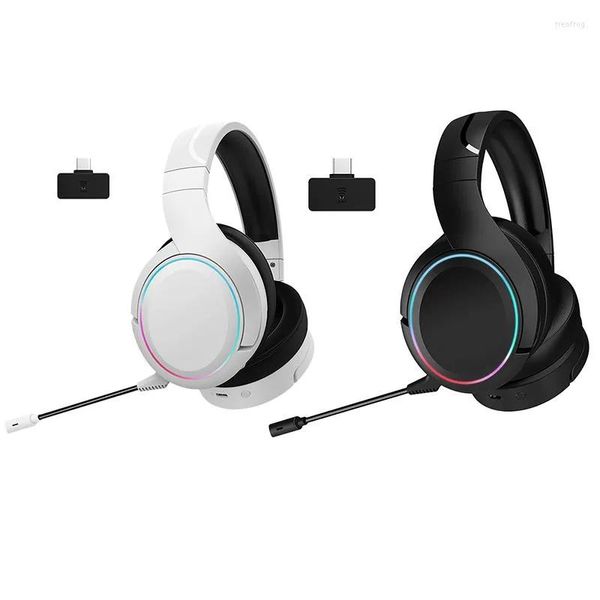 Auricolari Pro 2.4G Wireless BT 5.1 Cuffie 7.1 Cuffie da gioco con microfono stereo per PC/Laptop/Mobile/PS4/5/Switch/XBOX