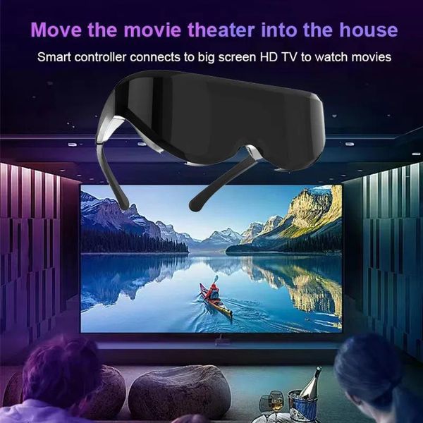 Очки 2022 Новые умные очки HDMI Smart Gackes рядом с гигантским экраном Highdefinition 3DVR Виртуальная реалити -игра в кино игральные очки DISPL