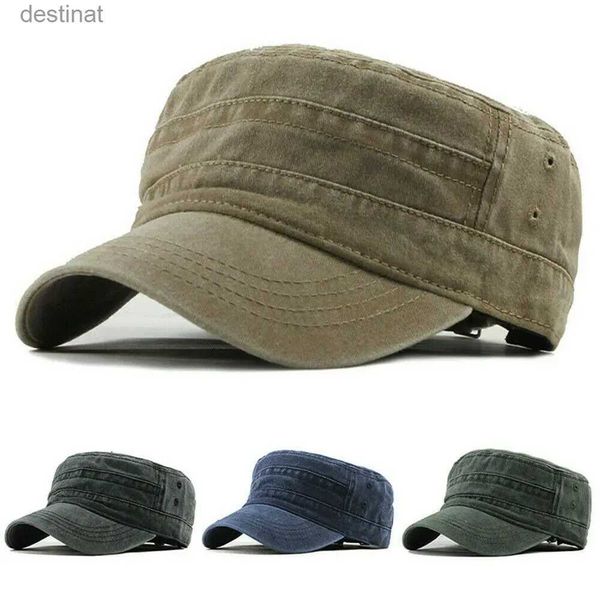 Chapéus de balde de largura Chapéus de balde Mulheres Camuflando o Exército Hat Camo Cadete Militar Combate Pesca Baseball Cap da Primavera Verão Verão Protetor solar ao ar livre Cappl2312221