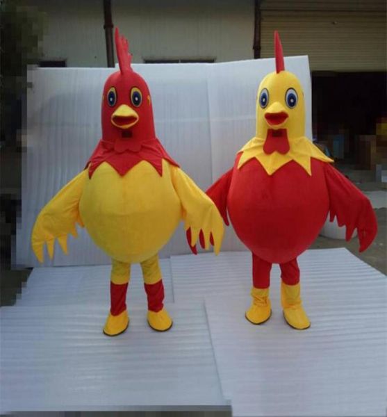 2019 Factory Rooster Maskottchen Kostüm Schwanz Kostüm Halloween Weihnachten Funny Animal Chicken Maskottchen Kleidung Erwachsener Größe 5433325