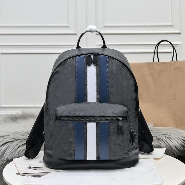 Travel portátil masculino designer mochila espelho de qualidade bolsas de computador bolsa de couro luxuriza saco de ombro azul backpack de ombro de ombro de luxo azul de pulseira para mulheres