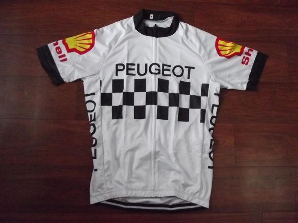 Tops Peugeot Shell Mens Ropa Ciclismo Cycling Jersey Jersey Mtb Рубашки для велосипедов.