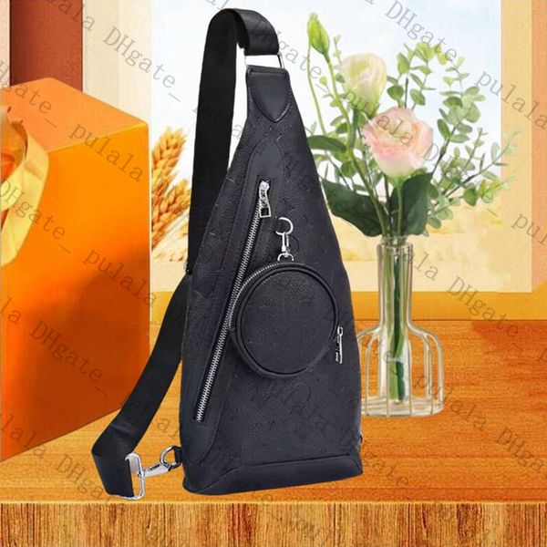 Sacca per il torace traversa bumbag petto pettoraino cinghia a cinghia regolabile spalla spicco a 2 pezzi set di sacchetti in pelle multipli sacchetti di tamburi multipli uomini donne avenue sling sacchetto