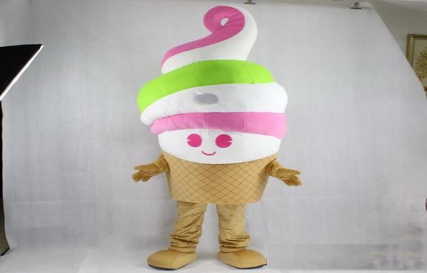 2019 Eva Material Ice Cream Mascot costumi Abbigliamento cartone animato festa di compleanno Masquerade5086432