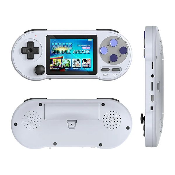 Игроки SF2000 Handheld Game Station Console Portable Games Игроки 3 -дюймовые экраны IPS Multiplayer Gaming SF900 Беспроводной геймпад для MD GB F