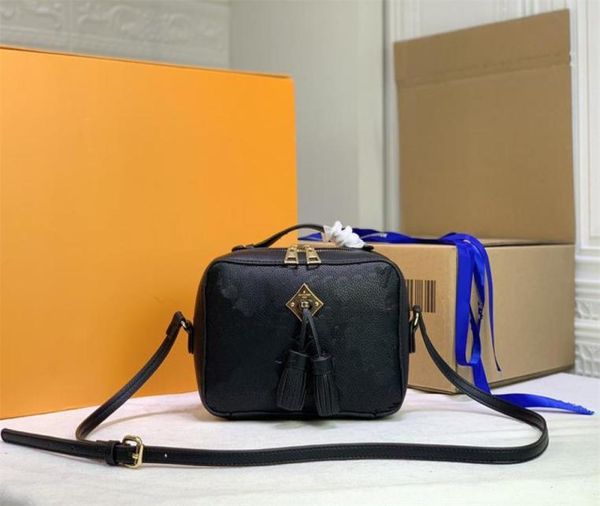 SAINTONGE Bags Tassel Clutch messenger women real leather designer square packet purse crossbody evening shoulder bag St Sulpice3371636