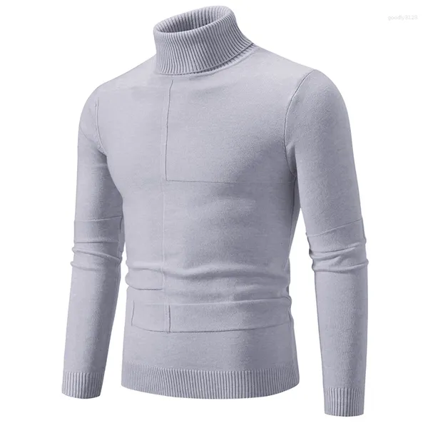 Männer Pullover Herbst Mode Geometrische Design Rollkragen Solide Pullover Männer Winter Beiläufige Gestrickte Slim Fit Warme Frauen Pullover 5XL