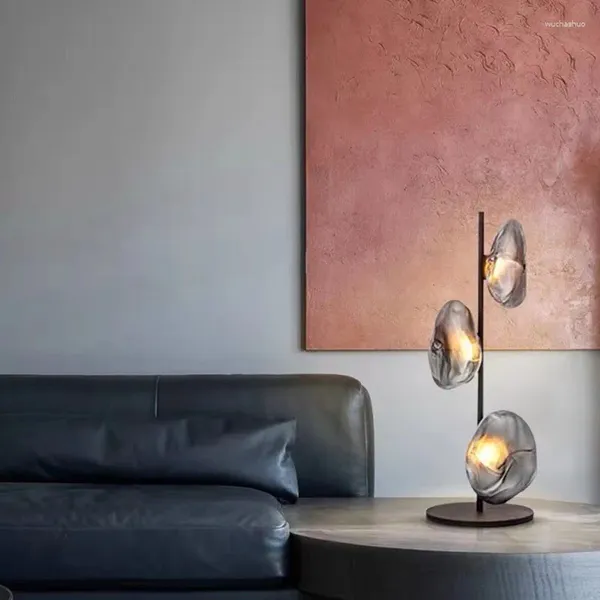 Lampade a pavimento Designer italiano leggero soggiorno di lusso divano lampada da letto creativo in vetro a mano decorazione da letto da letto