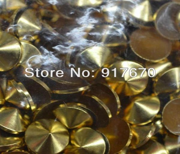 Promoção 66mm Cor mista 400pcsbag Cone Metal Studs Gold Silver Gunmetal Bronze Rivetes e pregos de pico para roupas2621777