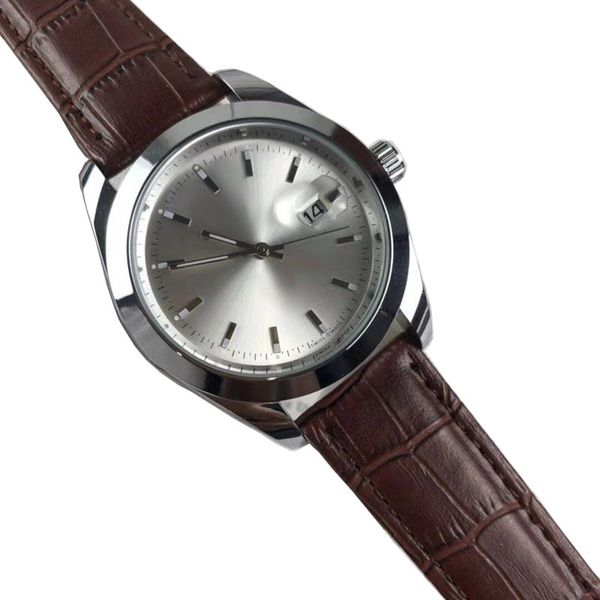 Homens de luxo relógios Top marca 40mm dial pulseira de couro relógio de quartzo designer relógios de pulso presentes de Natal para homens presente do dia dos namorados dos pais orologio di lusso