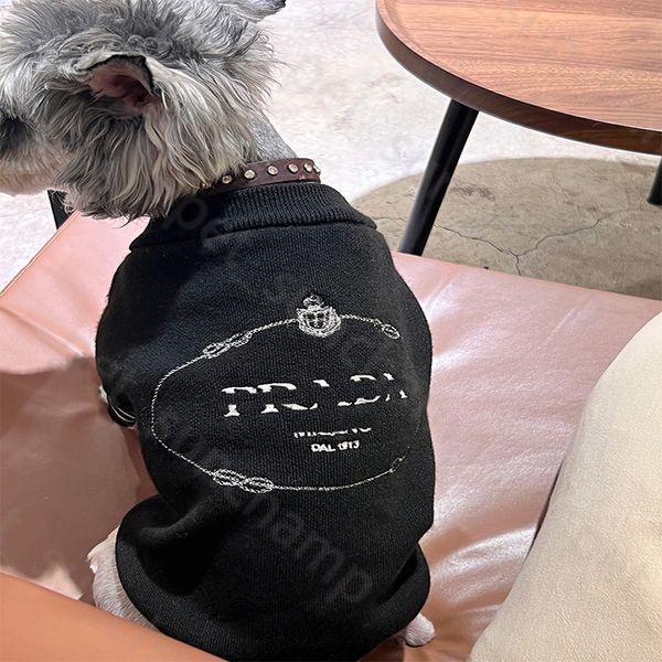 Fashion Crew Neck Hundepullover Designer Hundekatze dünne Strickwege Schnauzer Bichon Corgi Teddy Haustier Sweatshirt