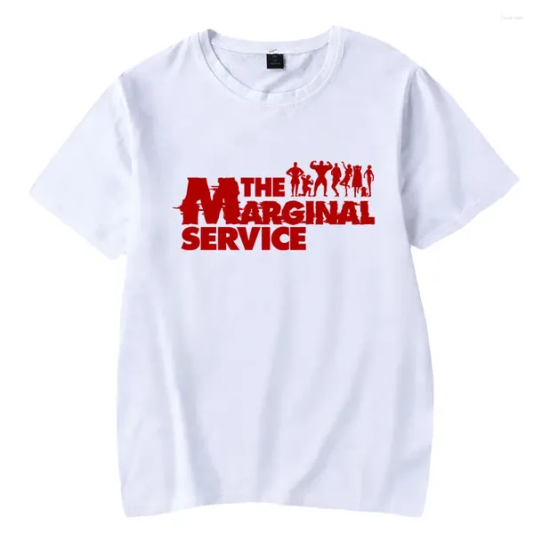 Мужские футболки аниме The Marginal Service 2D Summer Harajuku мужские футболки с короткими рукавами уличная одежда