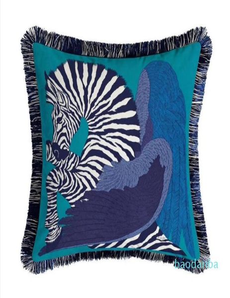 Wildlife Animal Print Sofa Pillow Case Home Room Pillow Hülle Kissenabdeckung kurze Samtstoffe werfen Kissenbezüge Home Sofa Decora1563397