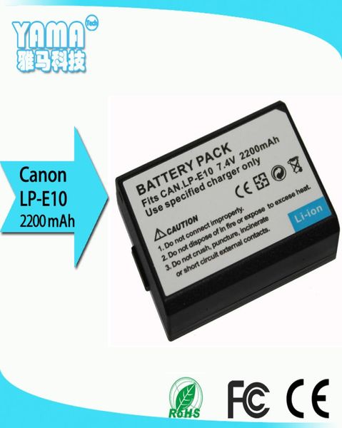I produttori vendono direttamente batteria della fotocamera digitale Canon Batteria della fotocamera LPE10 per Canon EOS 1100D KISS X50 OEM3857306