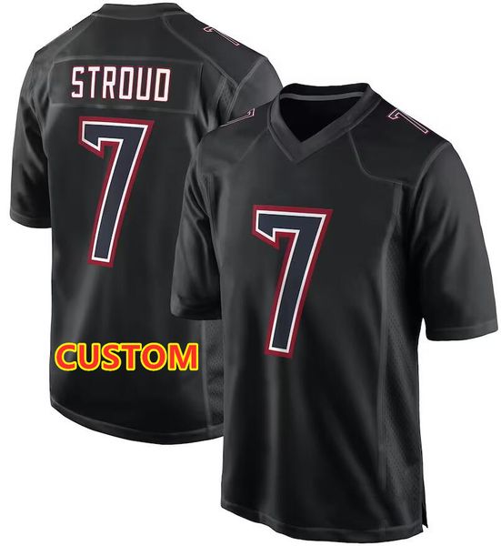 Black Fashion Game Football 7 C.J. Stroud-Trikots 51 Will Anderson Jr. 3 Tank Dell 31 Dameon Pierce 12 Nico Collins 10 Davis Mills 24 Derek Stingley Jr. 18 Case Keenum