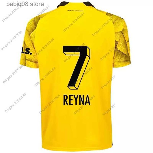 Fan tops Tees Haller Soccer Maglie 23 24 Coppa Reus 2023 2024 Borussia Soccer Calcio Shirt Neongelb Hummels Brandt Dortmund Men Kit Kit Special All Black Maillo