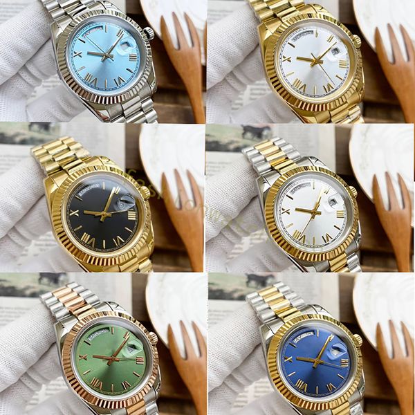 Mens de luxo relógio designer relógio de alta qualidade data automática fivela dobrável Womens Designer Mens Watch Orologio 36mm 41mm Rose Gold Classic Watch
