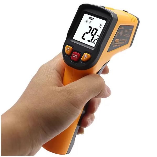 Temperaturinstrumente Großhandel Nicht -Kontakt digitaler Laser -Infrarot -Thermometer Temperaturinstrumente -50-400 ﾰ C Pyrometer IR -Punkt DHPTN