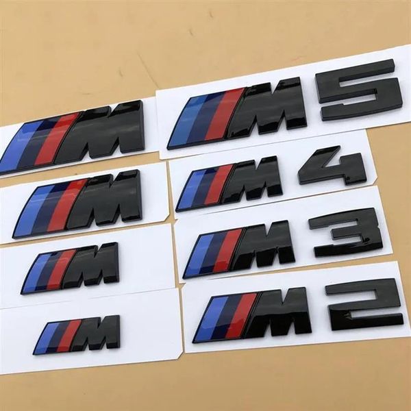 Badges 1pcs preto brilhante 3d abs m m2 m3 m4 m5 cromado emblema de estilismo de pássaro de pássaro de porta -malas para BMW Good Quality253r336r