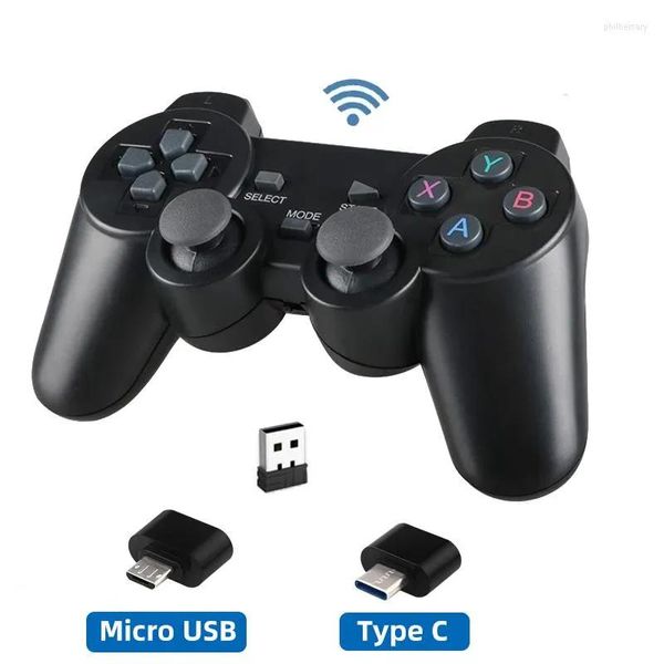 Игровые контроллеры джойстиков 2.4G Беспроводной контроллер для Super Console XPRO Gamepad USB PSP / ПК Android телевизионный телевизионный телевизионный телевизионный блок