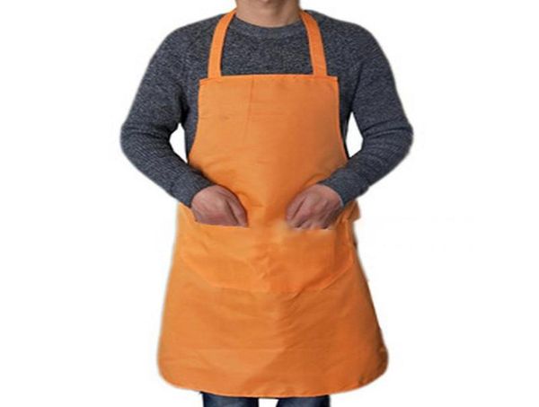 Ustensiles de cuisine partie magasin classique tablier de cuisine cuisson épaissir coton Polyester Double poche ménage nettoyage sans manches tablier 3186138