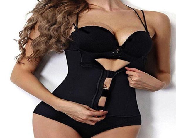 WOSTEREver Women039s Korsett Taillentrainer Schlampengürtel unterer Rückenmodellgurt Faja Körper Shapewear Reißverschluss Shaper 4167573