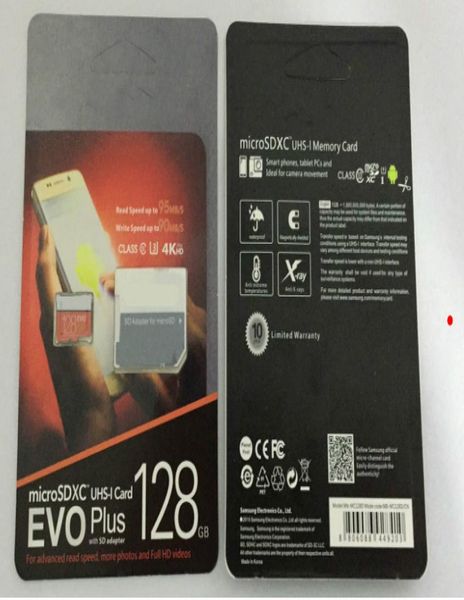 8G16GB32GB64GB128GB256GB EVO Plus cartão micro sd U3smartphone cartão TF C10Tablet PC cartão de armazenamento SDXC 95MBS7286893