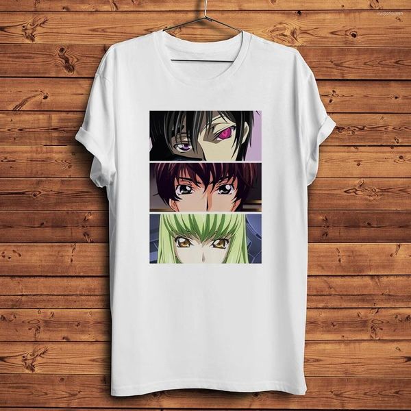 T-shirt da uomo Code Geass Manga Lelouch C.C Suzaku Divertente Anime Camicia da uomo Manica corta quotidiana T-shirt casual T-shirt da streetwear traspirante unisex