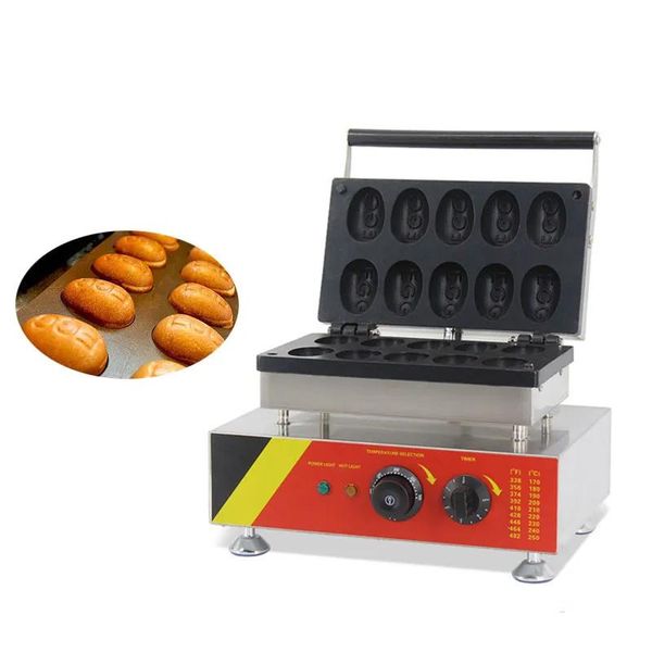 Prozessoren Beijamei 10 PCs/Zeit Elektrische Eierform Waffelhersteller/kommerzielle Waffel -Stickhersteller/Eierwaffelmaschine Maschine