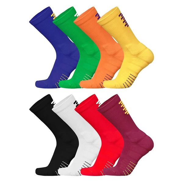 5 pares equipes de basquete de equipe de ciclismo esportes profissionais correndo grossos homens anti -vislip masculino de ioga meia 231220