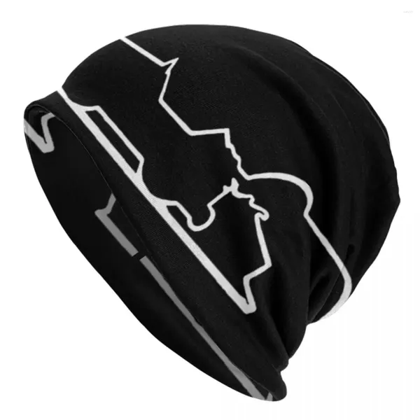 Berets Hat Pusher Outdoor Caps para Homens Mulheres La Linea A Linha Osvaldo Cavandoli TV Skullies Beanies Ski Soft Bonnet Chapéus